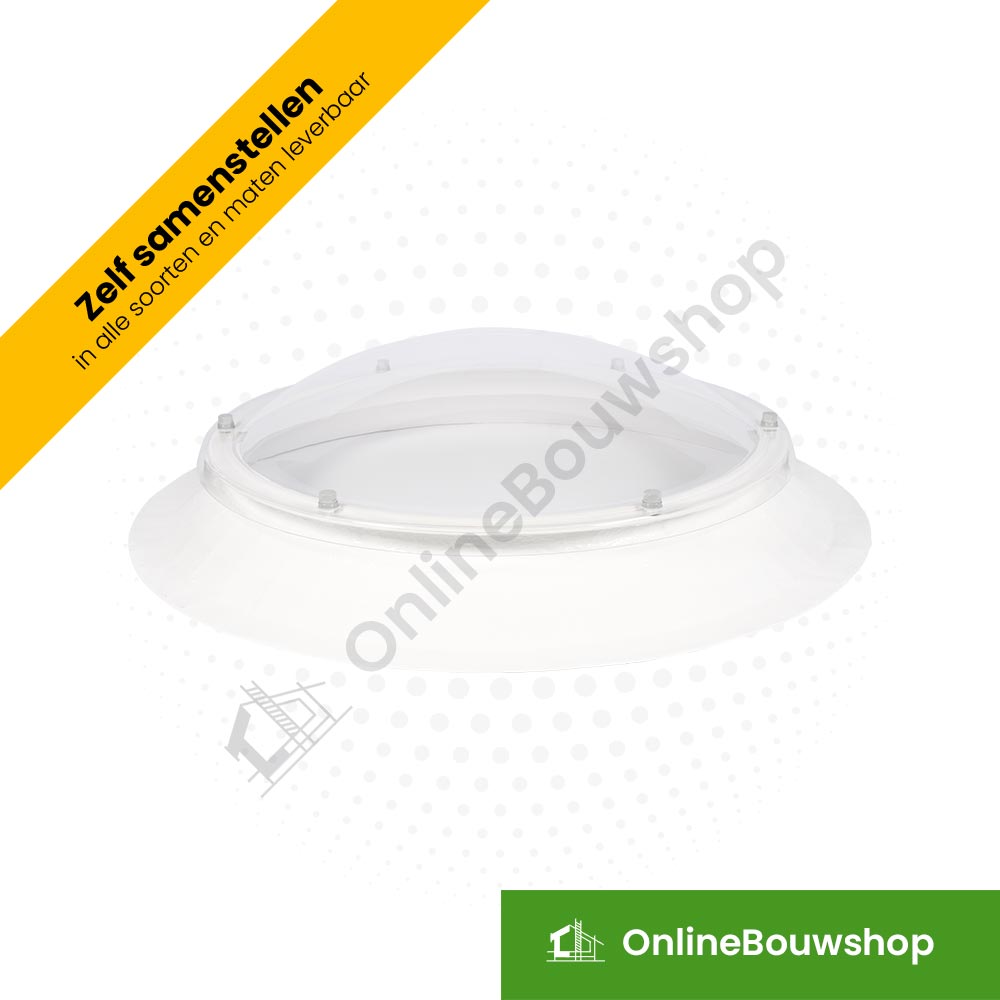 Lichtkoepel Megalux Rond incl. Opstand Rond